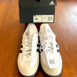 Adidas Samba Classic shoes size 10 1/2 white and black